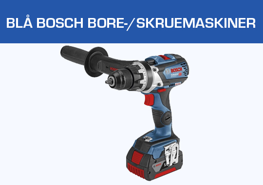 Blå Bosch Bore-/skruemaskiner