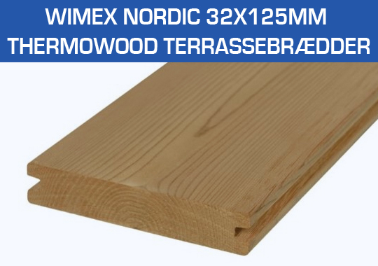 Wimex Nordix 32x125mm Thermowood Terrassebrædder