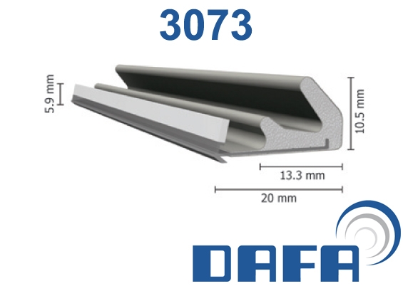 DAFA Q-lon 3073 tætningsliste grå