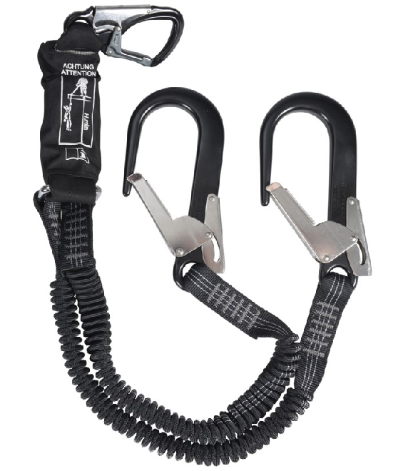 OX-ON Twin Safety Lanyard Comfort 2m