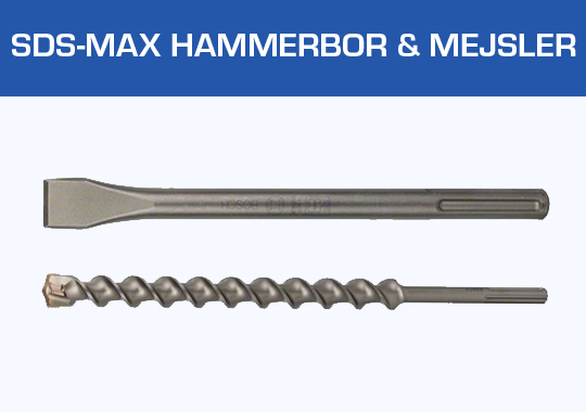 SDS Max hammerbor og mejsler