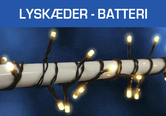 Lyskæder - Batteri