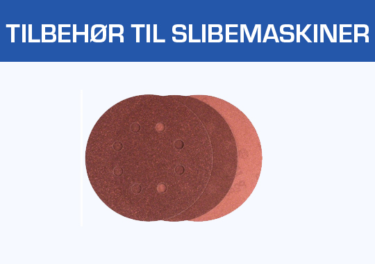 Tilbehør til slibemaskiner