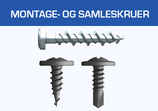 Montage- og Samleskruer