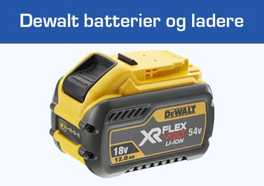 Dewalt batterier og ladere