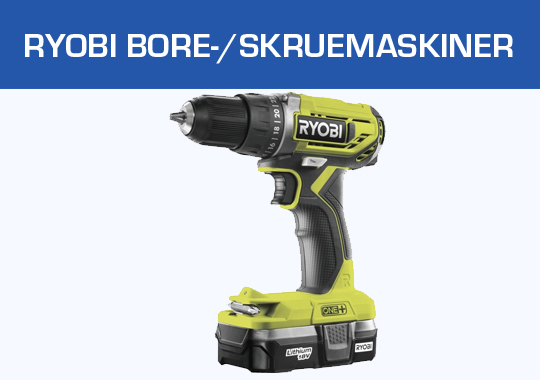 Ryobi Bore-/skruemaskiner