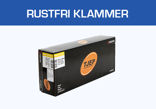 Rustfri klammer til klammepistol