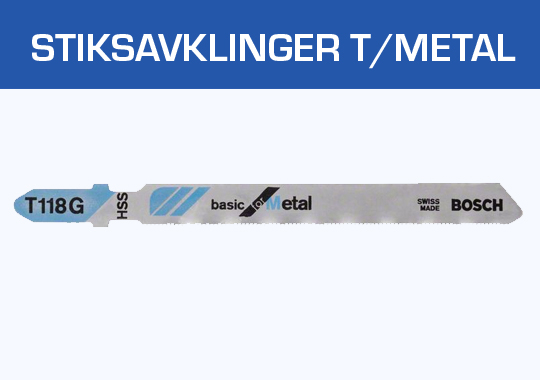 Stiksavsklinger t/metal