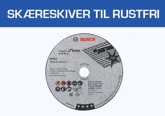 Skæreskiver til rustfrit stål