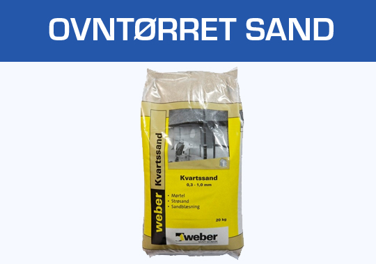 Ovntørret sand