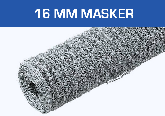 Trådflet 16 mm masker