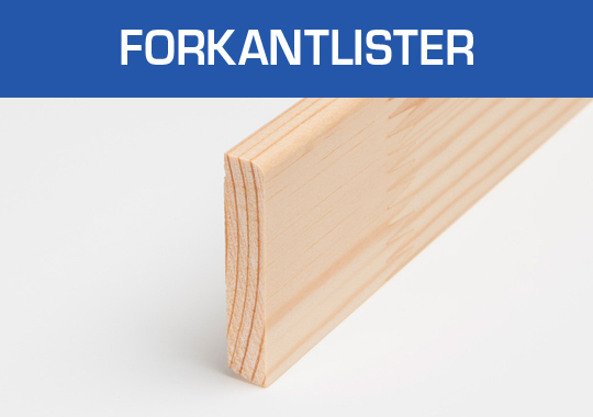 Forkantlister med 1 runding