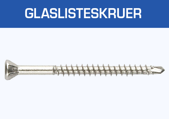 Glaslisteskruer