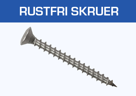 Rustfri skruer