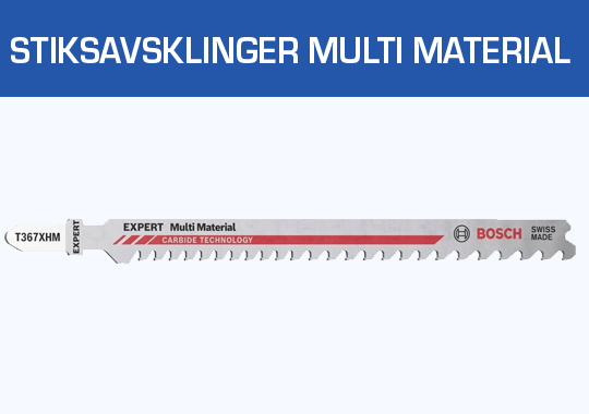 Stiksavsklinger Multi Material