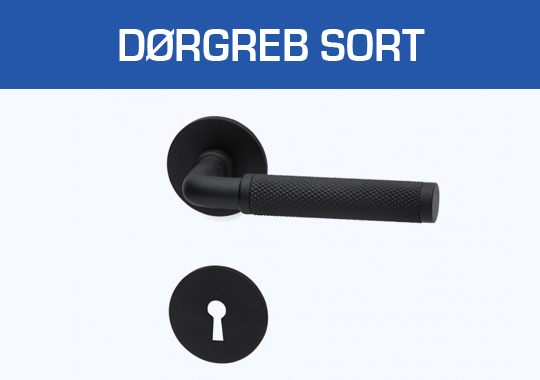 Dørgreb Sort