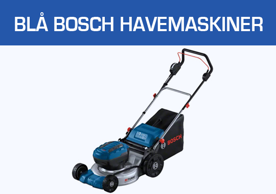 Blå Bosch Havemaskiner