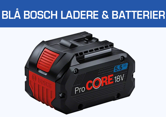 Blå Bosch Ladere & Batterier