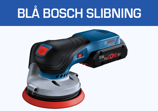 Blå Bosch Slibning