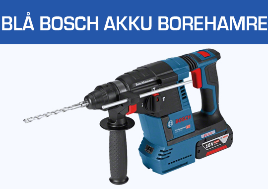 Blå Bosch Akku Borehamre