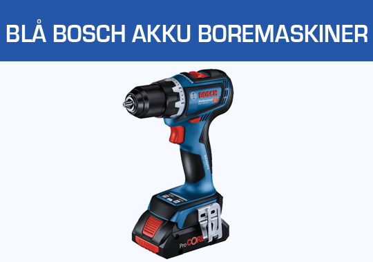 Blå Bosch Akku Boremaskiner
