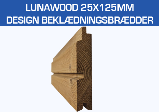 Lunawood 25x125mm Design Beklædning