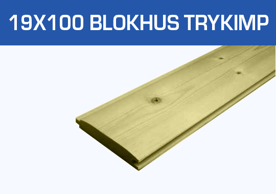 19x100mm Blokhusbrædder trykimprægneret