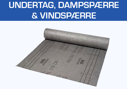 Undertag + Dampspærre + Vindspærre