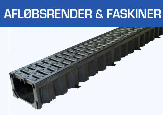 Afløbsrender + faskiner