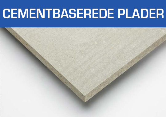 Cementbaseret plader