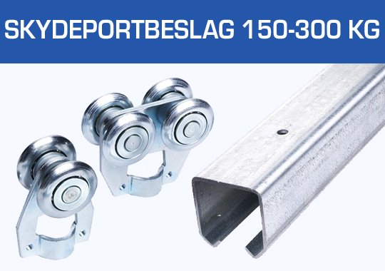 Skydeportbeslag 150-300 kg