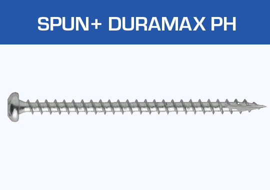 Spun+ skrue, ph, Duramax 1000