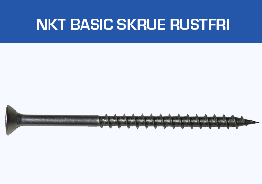 NKT Basic skruer - Rustfri