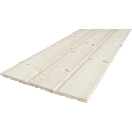 19x125 mm Norrland Fyr Hvid Lasur 420 cm