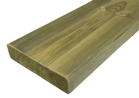 32x150 mm tryk terrassebrædder 390cm.