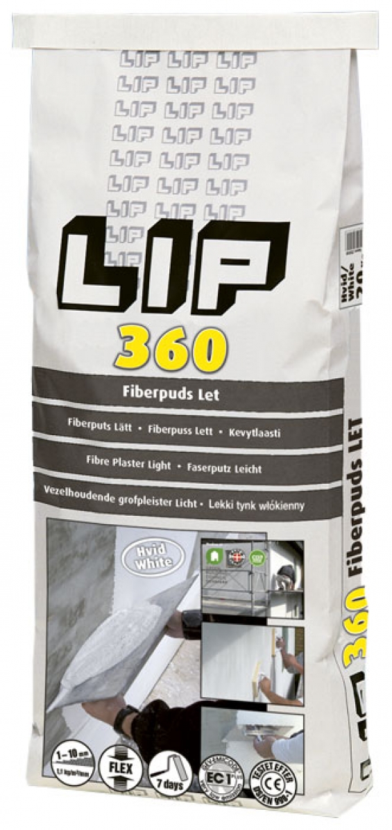 LIP 360 fiberpuds let hvid 20 kg