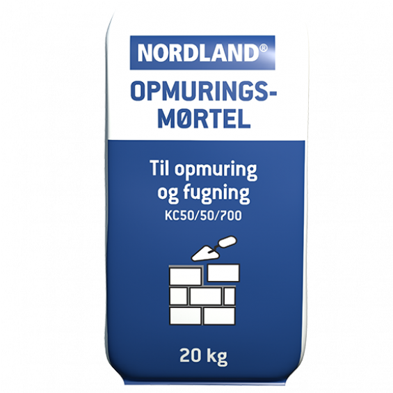 Nordland Opmuringsmørtel 0-4mm 20 kg