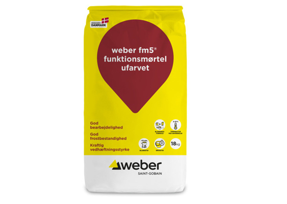 Weber FM5 Funktionsmørtel Ufarvet 18 kg