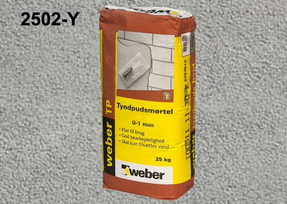 Weber tyndpudsmørtel 2502-y grå 25kg