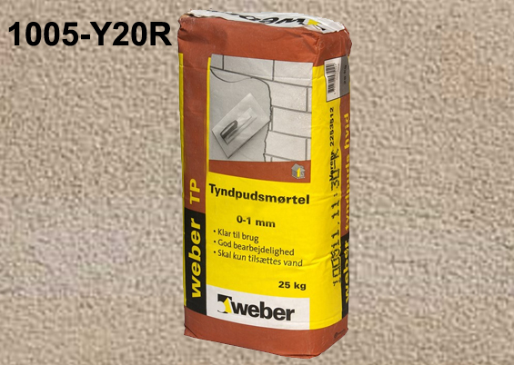 Weber tyndpudsmørtel CREME 1005-y20r 25Kg