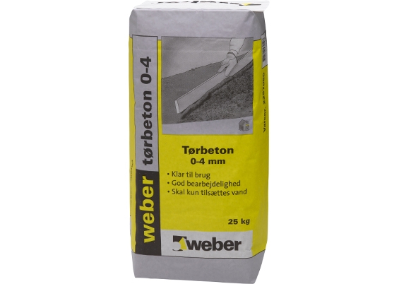 Weber Tørbeton 0-4mm 25kg