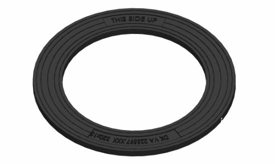 15 mm Topring i genbrugsplastu/fals 320/450mm
