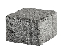 IBF Kop/Betonbrosten 10x10x6 cm Grå