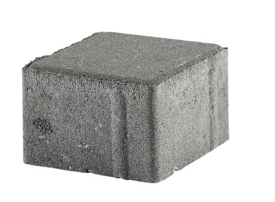 IBF Kop/Betonbrosten 10x10x6 cm Grå
