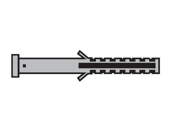 arminox murbindere 6mm dyvel blå