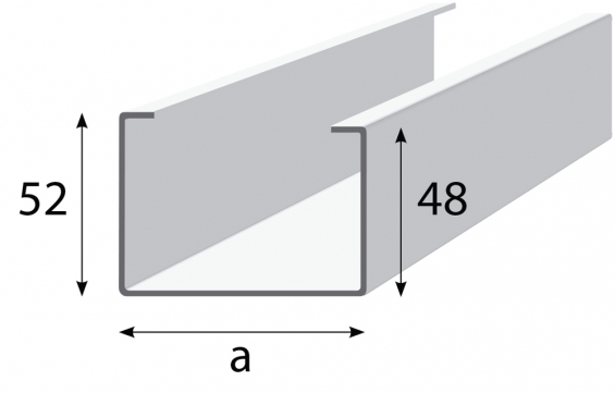 Moland FR Forstærkningsreglar FR 45x3000mm