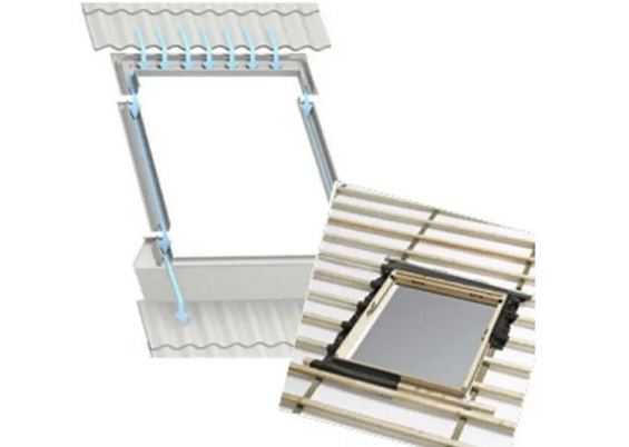 Velux inddækningspk. Fladt tag 66x140 FK08 m/BDX EDL FK08 2000