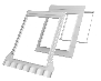 Velux inddækningspk. Fladt tag 66x140 FK08 m/BDX EDL FK08 2000