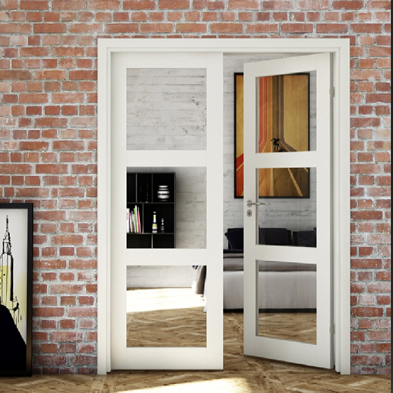 Swedoor Clever-Line Purity GW3L M17x21 Dobbelt Glasdør
