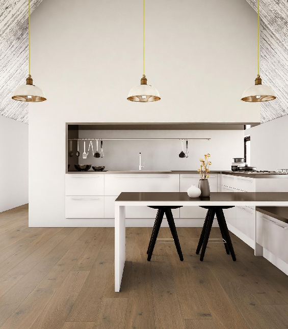 TimberTop Eg Jungfrau Plank Børstet Matlak
